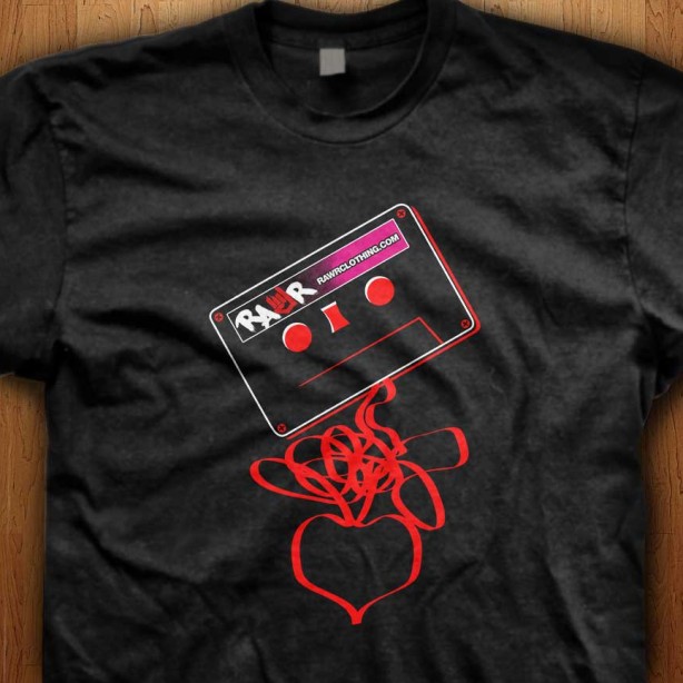 Cassette-Tape-Love-Black-Shirt