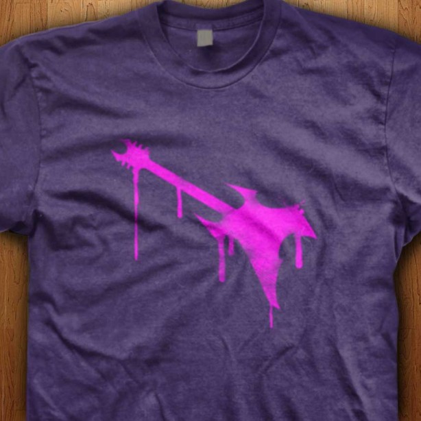 Pink-Graffiti-Guitar-Purple-Shirt