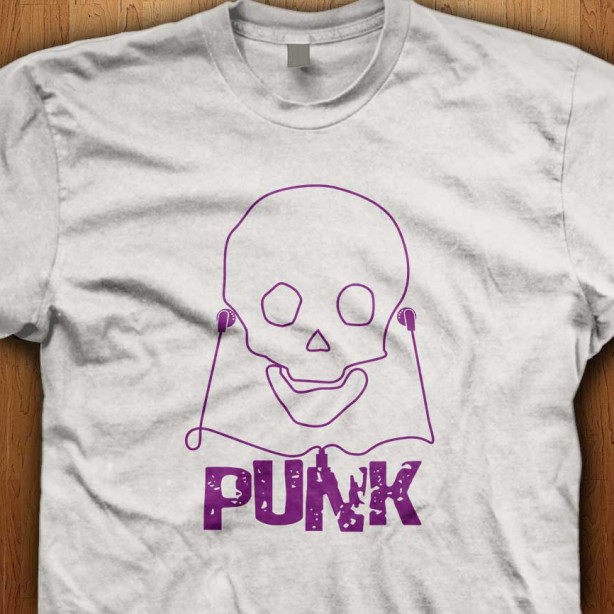 Punk-Skull-Music-White-Shirt